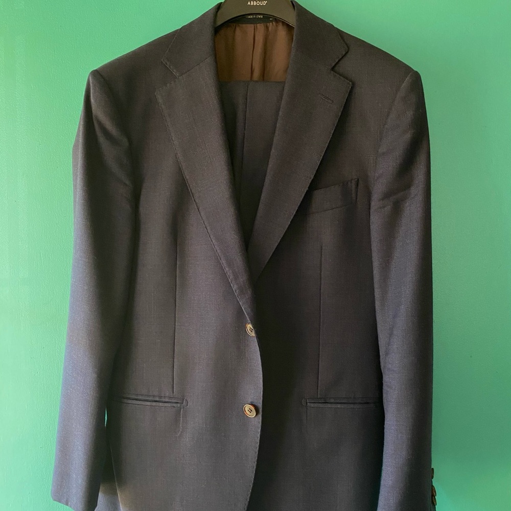 Suitsupply Navy Napoli Wide lapel Men’s Suit